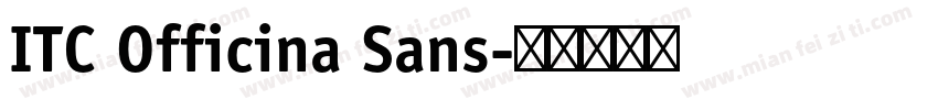 ITC Officina Sans字体转换